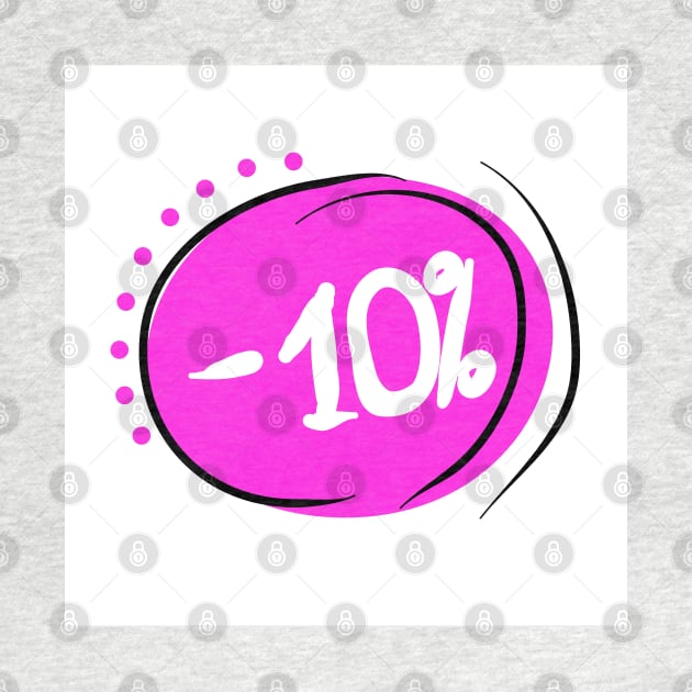 Discount 10%. Promotion, bonus, business, gift of price by grafinya